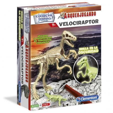 Arqueojugando Velociraptor fluorescente - Imagen 1