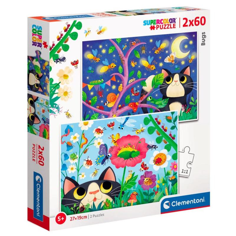 Puzzle Bugs 2x60pzs - Imagen 1