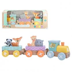 Set Tren Animalitos madera - Imagen 1