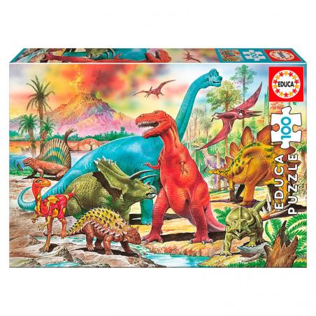 Puzzle Dinosaurios 100pzs - Imagen 1
