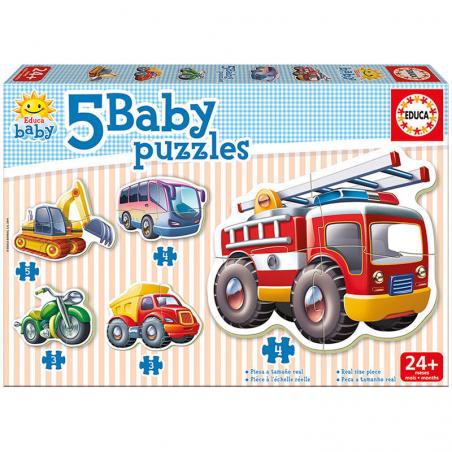 Puzzle Vehiculos 2-5pzs - Imagen 1