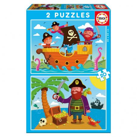 Puzzle Piratas 2x20pzs - Imagen 1