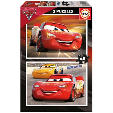 Puzzle Cars 3 Disney 2x48pzs - Imagen 1