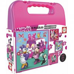 Puzzle Progresivo Minnie and the Happy Helpers Disney 12-16-20-25pzs - Imagen 1