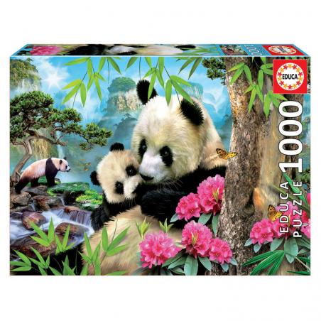 Puzzle Osos Panda 1000pzs - Imagen 1