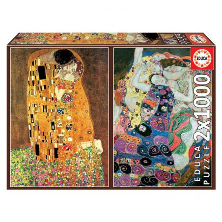 Puzzle Klimt 2x1000pzs - Imagen 1