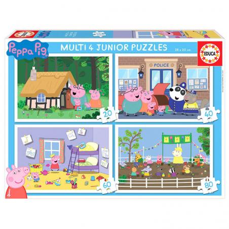 Puzzle Progresivo Peppa Pig 20-40-60-80pzs - Imagen 1