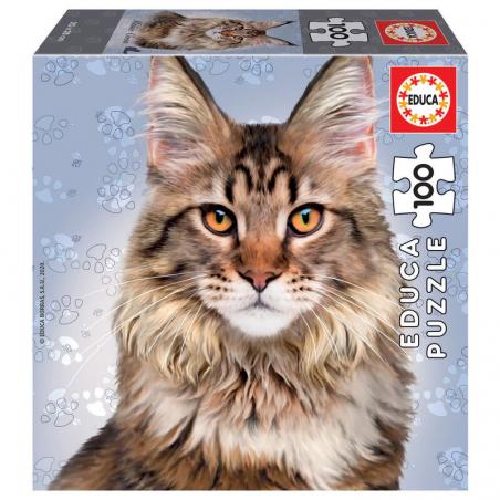 Puzzle Maine Coon 100pzs - Imagen 1