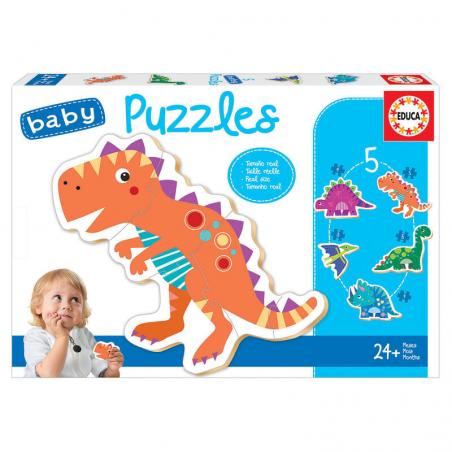 Puzzle Dinosaurios 2-5pzs - Imagen 1