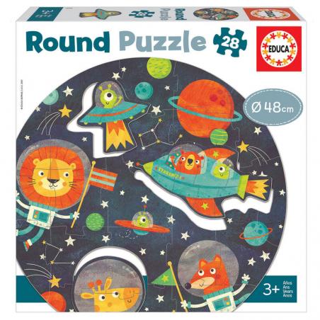 Puzzle Round El Espacio 28pzs - Imagen 1