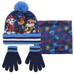 Conjunto gorro guantes braga cuello Patrulla Canina Paw Patrol - Imagen 1