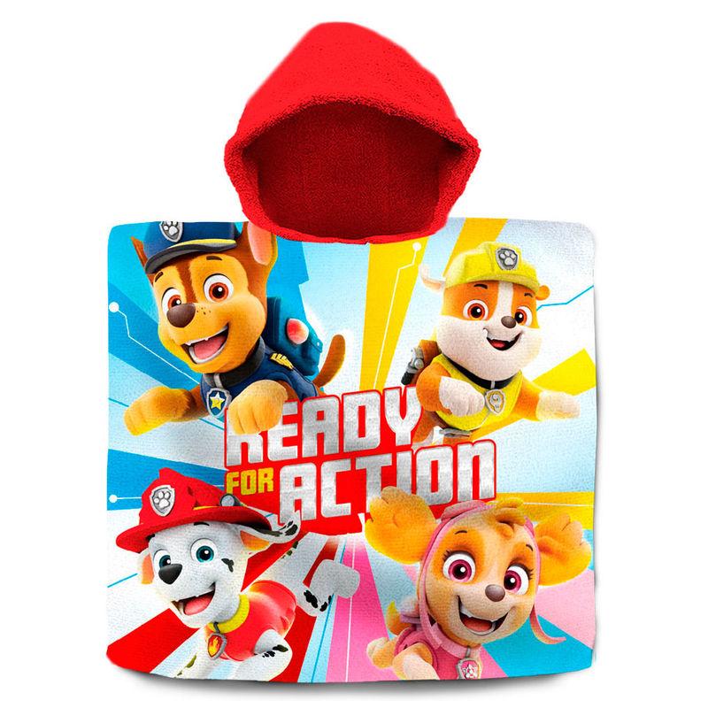 Poncho toalla Patrulla Canina Paw Patrol algodon - Imagen 1