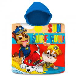 Poncho toalla Patrulla Canina Paw Patrol algodon - Imagen 1
