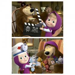 Puzzle Masha y el Oso madera 2x25pzs - Imagen 2