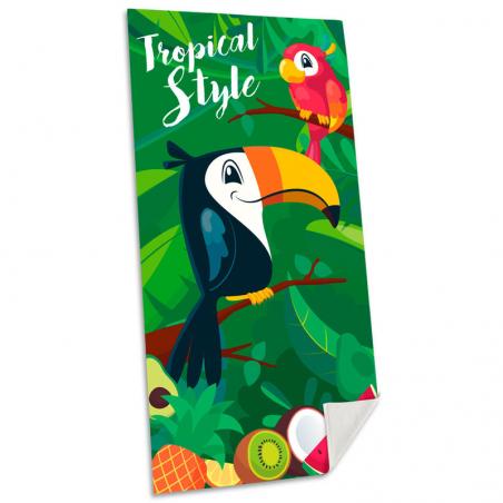 Toalla Tucan Tropical Style algodon - Imagen 1