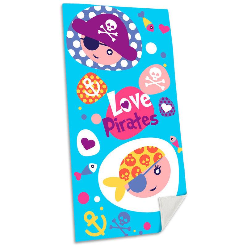 Toalla Love Pirates algodon - Imagen 1