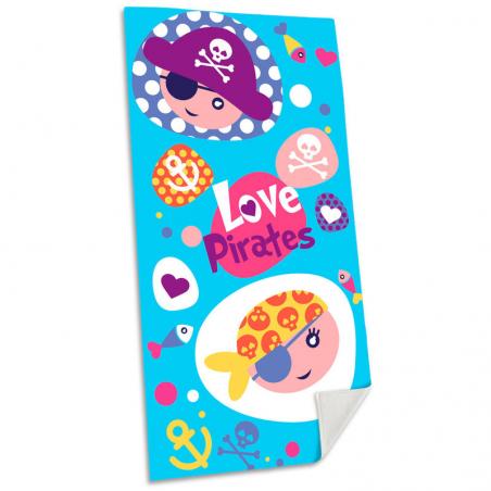 Toalla Love Pirates algodon - Imagen 1