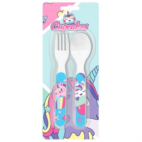 Set cubiertos Cupcakes - Imagen 1