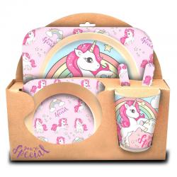Set menaje Unicorn You Are Special bambu - Imagen 1