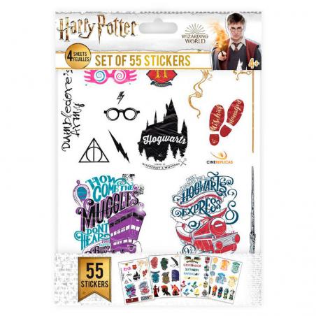 Set 55 pegatinas Harry Potter - Imagen 1