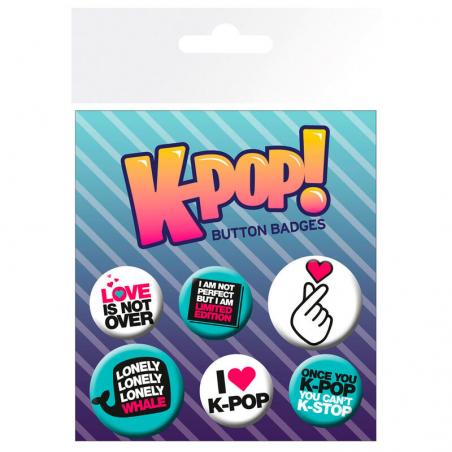 Set chapas Quotes K POP - Imagen 1