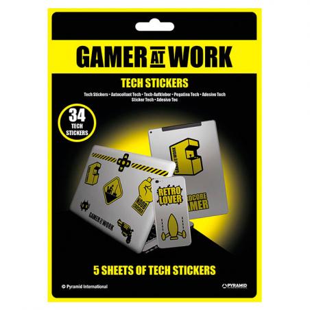 Set vinilos Gamer at Work Gaming - Imagen 1