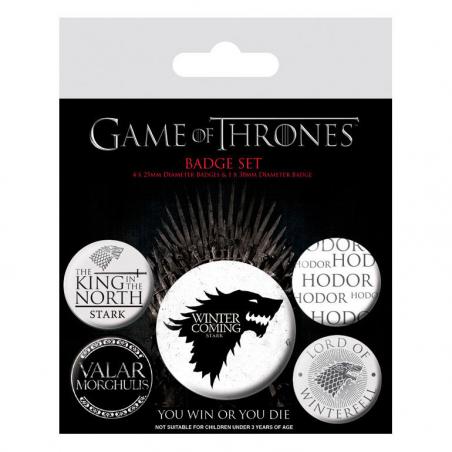 Set chapas Stark Juego de Tronos - Imagen 1