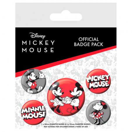 Set 5 chapas Mickey Disney - Imagen 1