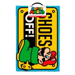 Felpudo Shoes Off Super Mario Nintendo - Imagen 1