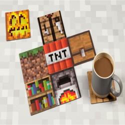 Set 8 posavasos Minecraft - Imagen 2