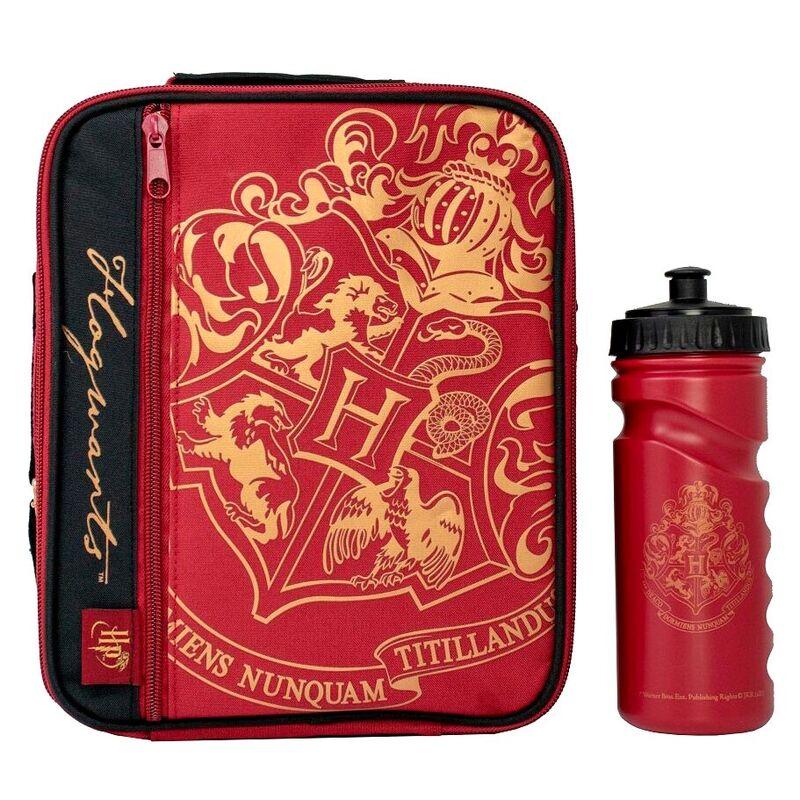 Bolsa portameriendas + cantimplora Hogwarts Harry Potter - Imagen 1
