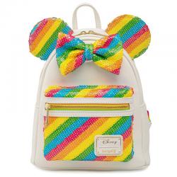 Mochila Rainbow Minnie Disney Loungefly 26cm - Imagen 1