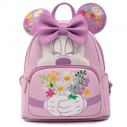 Mochila Holding Flowers Minnie Disney Loungefly 26cm - Imagen 1