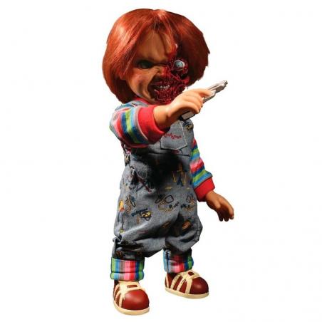 Figura Chucky El Muñeco Diabolico 3 Cara Pizza parlante 38cm ingles - Imagen 1