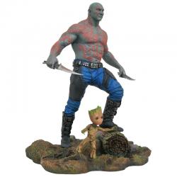 Estatua Drax and Baby Groot Guardians of the Galaxy vol. 2 Marvel 25cm - Imagen 1