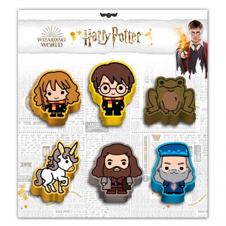 Set 6 gomas borrar Wizard Harry Potter - Imagen 1