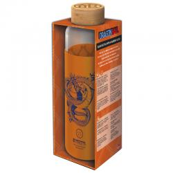 Botella cristal Dragon Ball Z funda silicona 585ml - Imagen 1