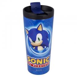 Vaso cafe acero inoxidable Sonic the Hedgehog 425ml - Imagen 1