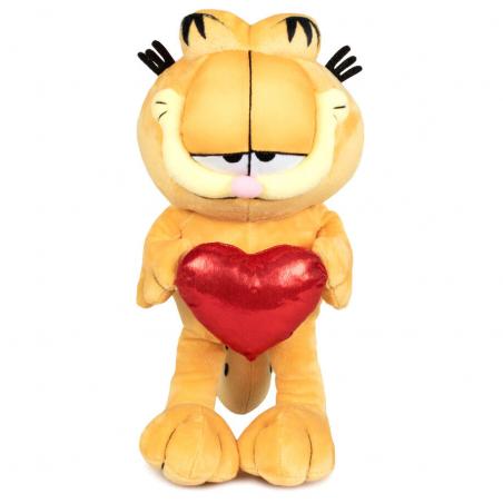 Peluche Garfield corazon 36cm - Imagen 1