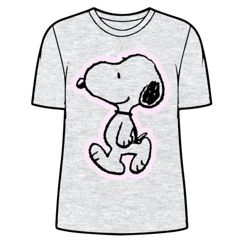 Camiseta Snoopy Gris adulto mujer - Imagen 1