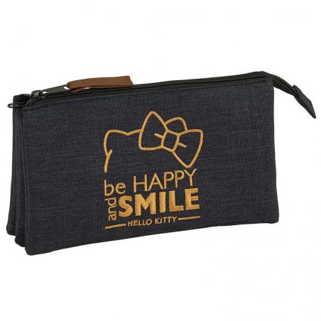 Portatodo Hello Kitty Black triple - Imagen 1