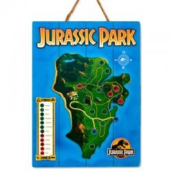 Cartel madera Woodart 3D Print Isla Nublar Jurassic Park - Imagen 1