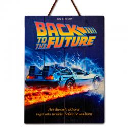 Cartel madera Woodart 3D Print Regreso al Futuro - Imagen 1