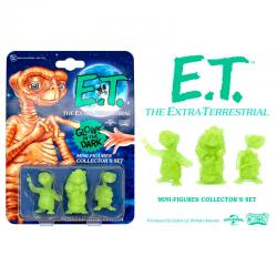 Set 3 minifiguras E.T. El Extraterrestre Collector Set Glowing Edition 5cm - Imagen 3