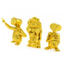 Set 3 minifiguras E.T. El Extraterrestre Collector Set Golden Edition 5cm - Imagen 3