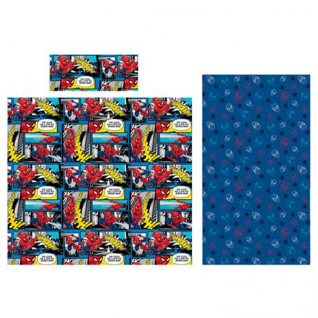 Juego sabanas Spiderman Marvel microfibra 105cm - Imagen 1