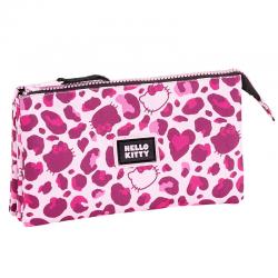 Portatodo Hello Kitty leopard triple - Imagen 1