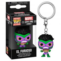 Llavero Pocket POP Marvel Luchadores Hulk El Furioso - Imagen 1