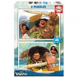 Puzzle Vaiana Disney 2x48pzs - Imagen 1