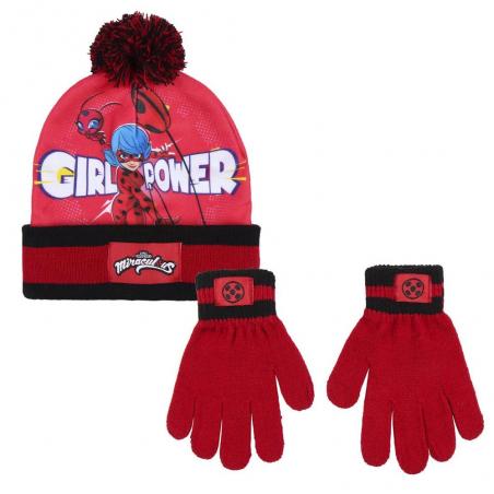 Conjunto gorro guantes Prodigiosa Ladybug - Imagen 1